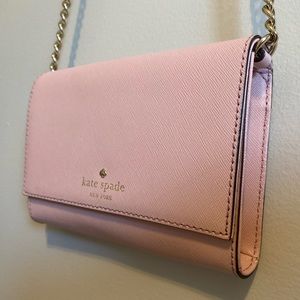 ✨PRICE DROP ✨ Kate Spade New York: Light Pink Chain Crossbody/Clutch